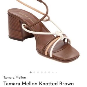 Tamara Mellon Multi-Strap Brown Heels